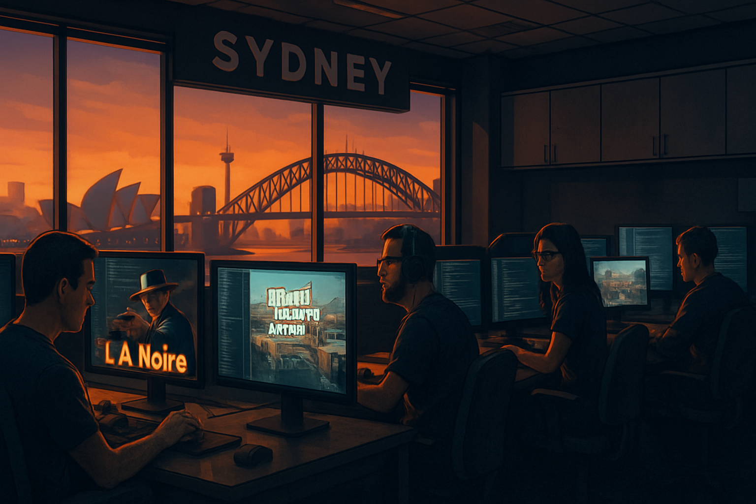 rockstar games annonce l’acquisition de video games deluxe, studio australien connu pour l.a. noire, et dévoile la création de rockstar australia, renforçant ainsi sa présence et son expertise dans l’industrie du jeu vidéo.