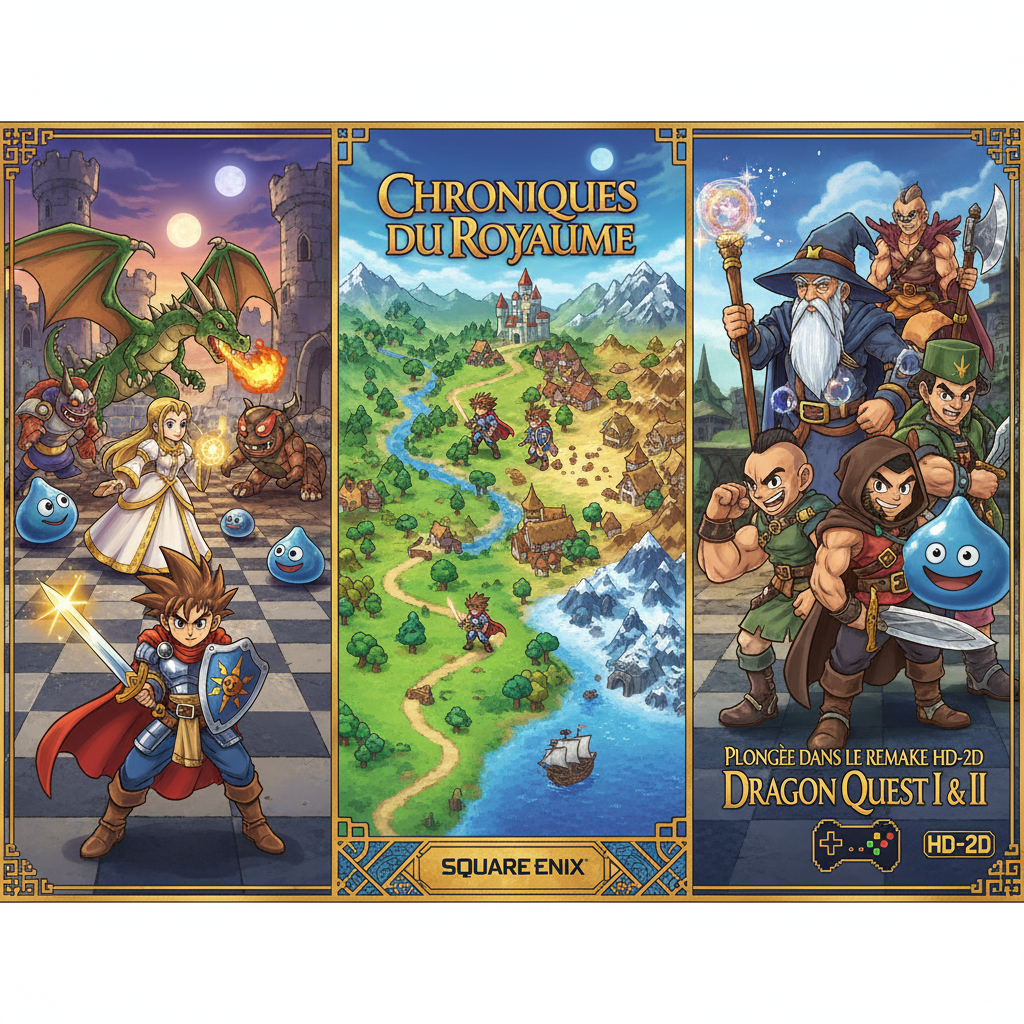 découvrez notre chronique immersive du remake hd-2d de dragon quest i & ii : analyse, nouveautés et nostalgie au cœur du royaume revisité pour une nouvelle génération de joueurs.