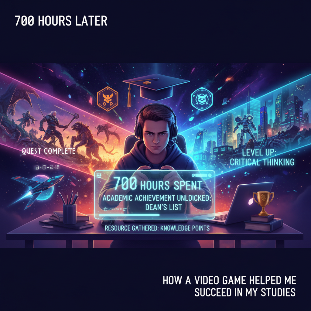 découvrez comment 700 heures de jeu vidéo ont transformé ma façon d’apprendre et m’ont aidé à réussir à l’école. un témoignage inspirant sur la motivation, la persévérance et l’utilisation positive des jeux vidéo dans la scolarité !