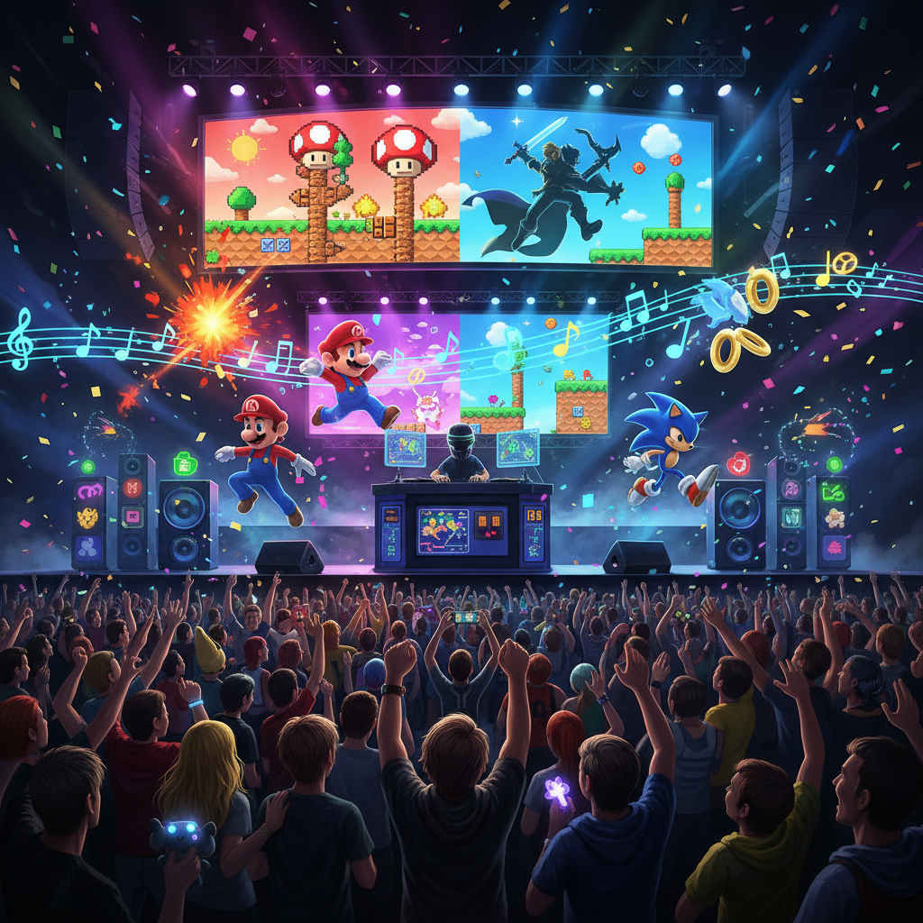 découvrez comment la musique des jeux vidéo quitte les consoles pour sublimer les salles de concert, réunissant fans et mélomanes autour de performances orchestrales inédites et captivantes.