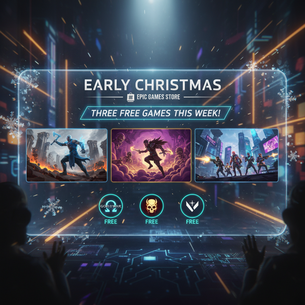 profitez de noël avant l'heure grâce à l'epic games store qui offre cette semaine trois jeux gratuits à ne pas manquer. offres limitées, téléchargez vite !