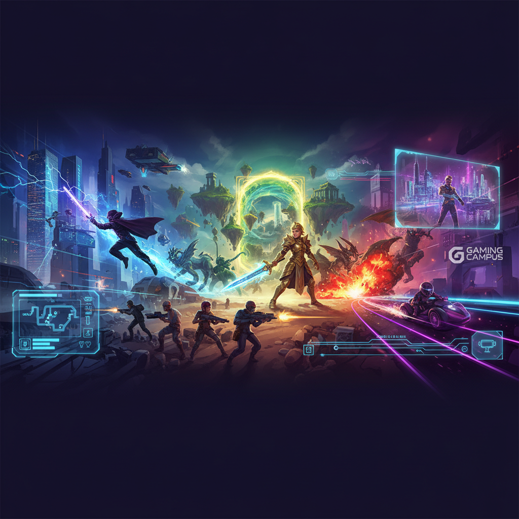 explorez le guide essentiel des métiers du jeu vidéo 2026, une publication exclusive de gaming campus, distribuée lors de la paris games week à paris. découvrez toutes les opportunités professionnelles dans l'industrie du jeu vidéo.