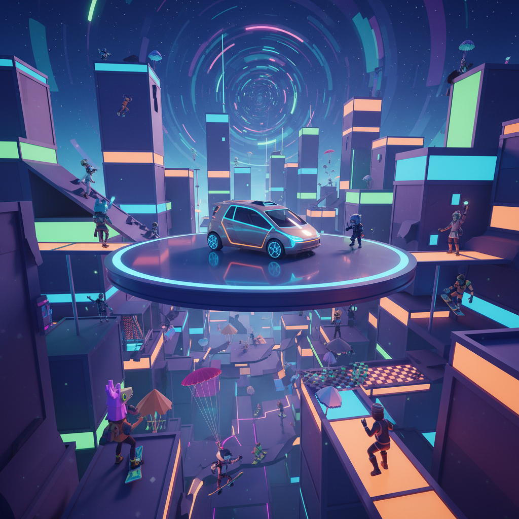 découvrez en exclusivité le nouveau concept-car de peugeot dévoilé directement dans l'univers immersif de fortnite, alliant innovation automobile et expérience virtuelle unique.