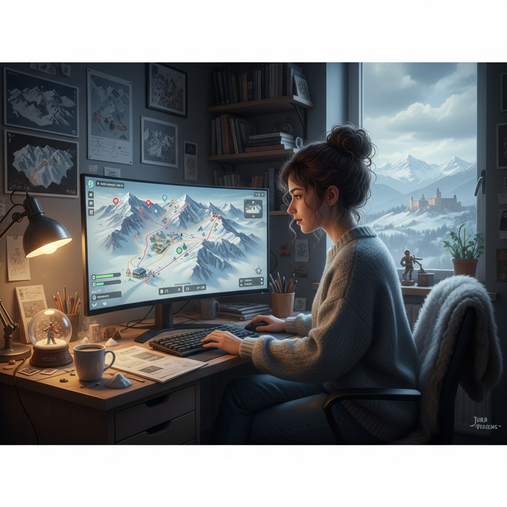 découvrez l'histoire d'un jeune bisontin passionné qui révolutionne le monde du jeu vidéo en proposant une simulation inédite de gestion de station de ski, mêlant réalisme et innovation.