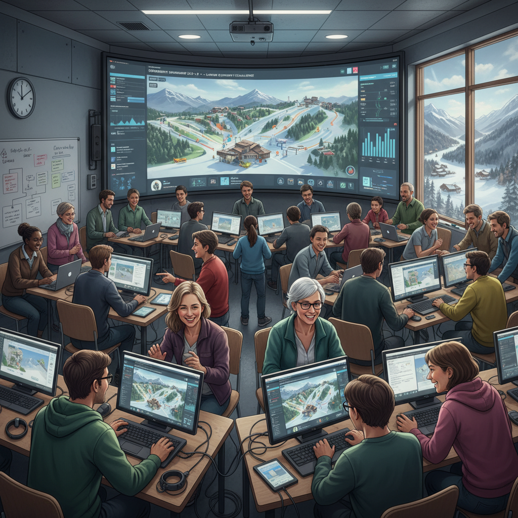 découvrez comment un adolescent de besançon révolutionne le monde du jeu vidéo avec une simulation originale de gestion de station de ski. plongez dans cette aventure innovante mêlant créativité et passion !