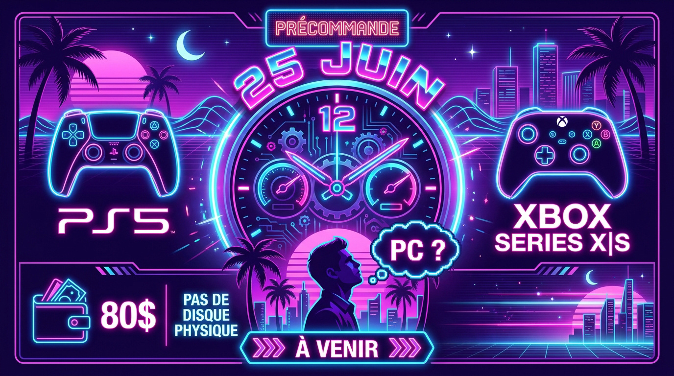 Bonus de précommande GTA 6 style Vice City