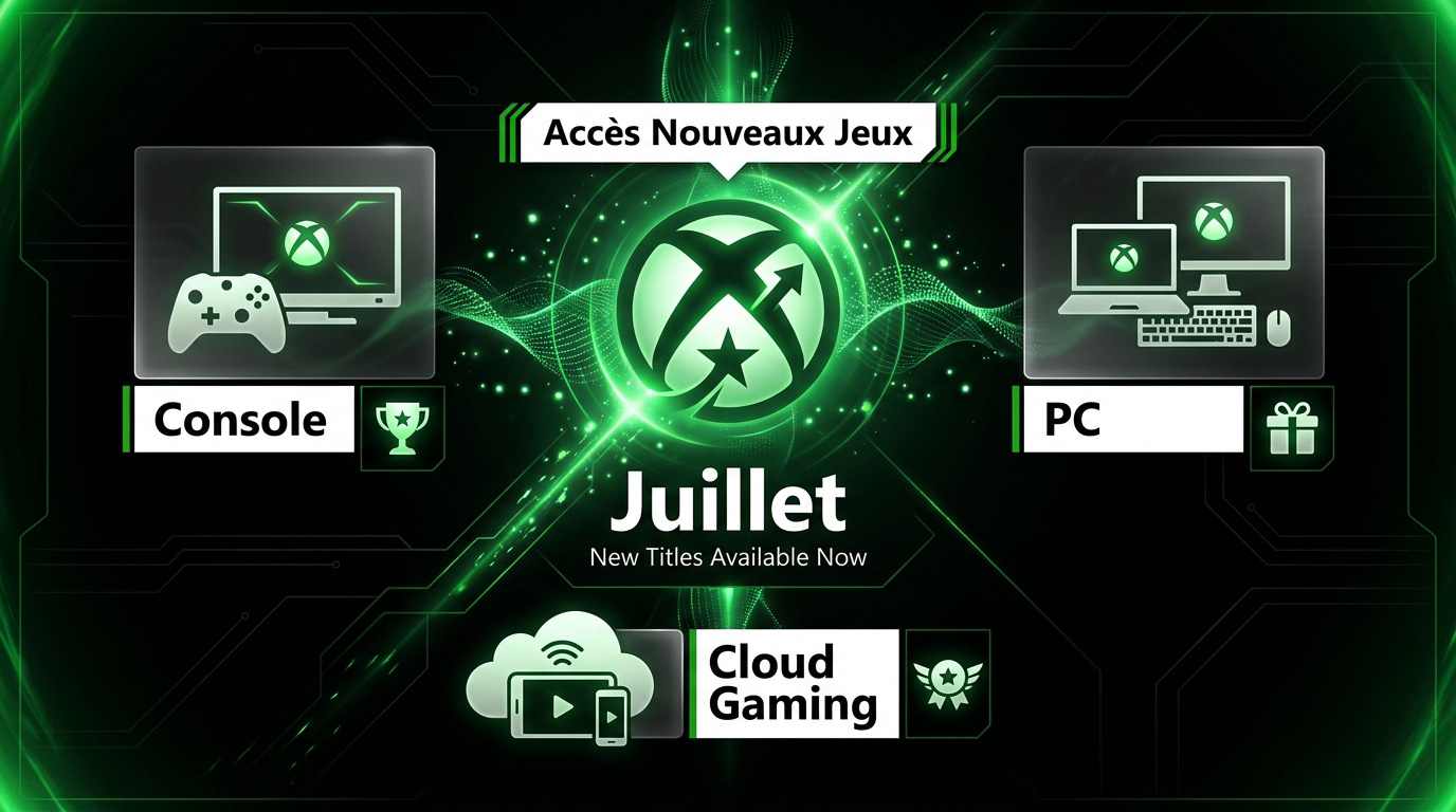 Liste des nouveaux jeux Xbox Game Pass juillet 2026 incluant The Planet Crafter et Halo